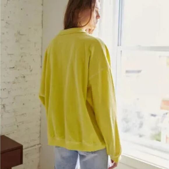 Urban Outfitters Out From Under Jacintha Reverse Henley Sweatshirt Top - Picture 2 of 7